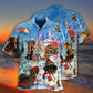 Dachshund Through The Snow Merry Christmas - Hawaiian Shirt - Reefox