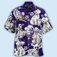 Dalmatian Dog Lover Tropical Life Purple - Hawaiian Shirt - Reefox