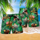 Dinosaur Aloha Colorful Style - Beach Short Reefox - Owls Matrix LTD