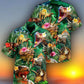 Dinosaur Aloha Style Tropical Floral - Hawaiian Shirt - Reefox