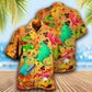 Dinosaur Funny Thanksgiving - Hawaiian Shirt - Reefox