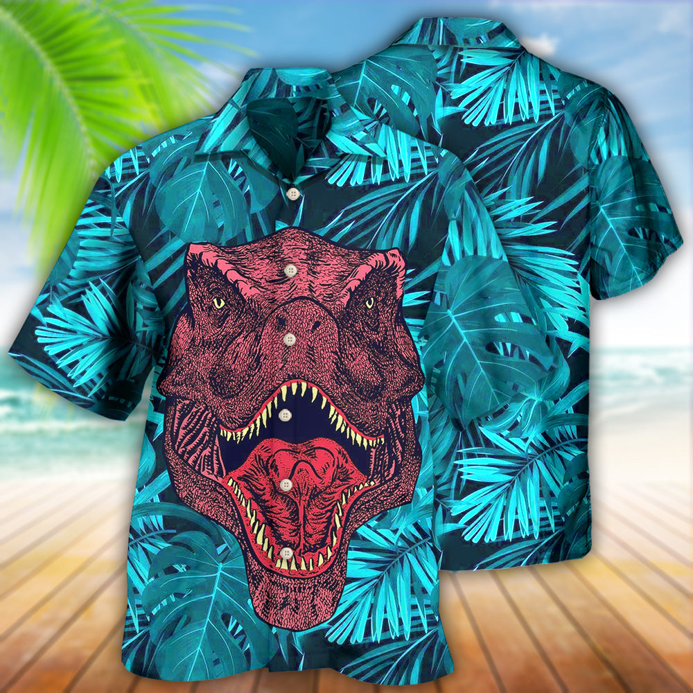 Dinosaur Love Animals - Hawaiian Shirt - Reefox