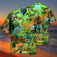 Dinosaur Play Guitar Like A Star Funny - Hawaiian Shirt - Reefox