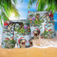 Dinosaurs And Merry Xmas Colorful - Beach Short Reefox - Owls Matrix LTD