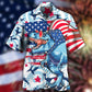Dinosaur Independence Day Funny Dinosaurus - Hawaiian Shirt - Reefox
