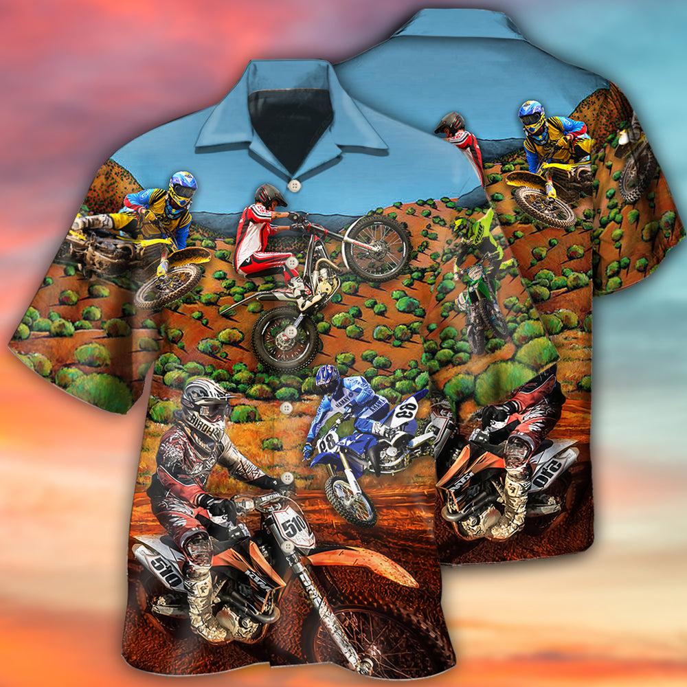 Bike Dirt Bike Cool Style - Hawaiian shirt - Reefox