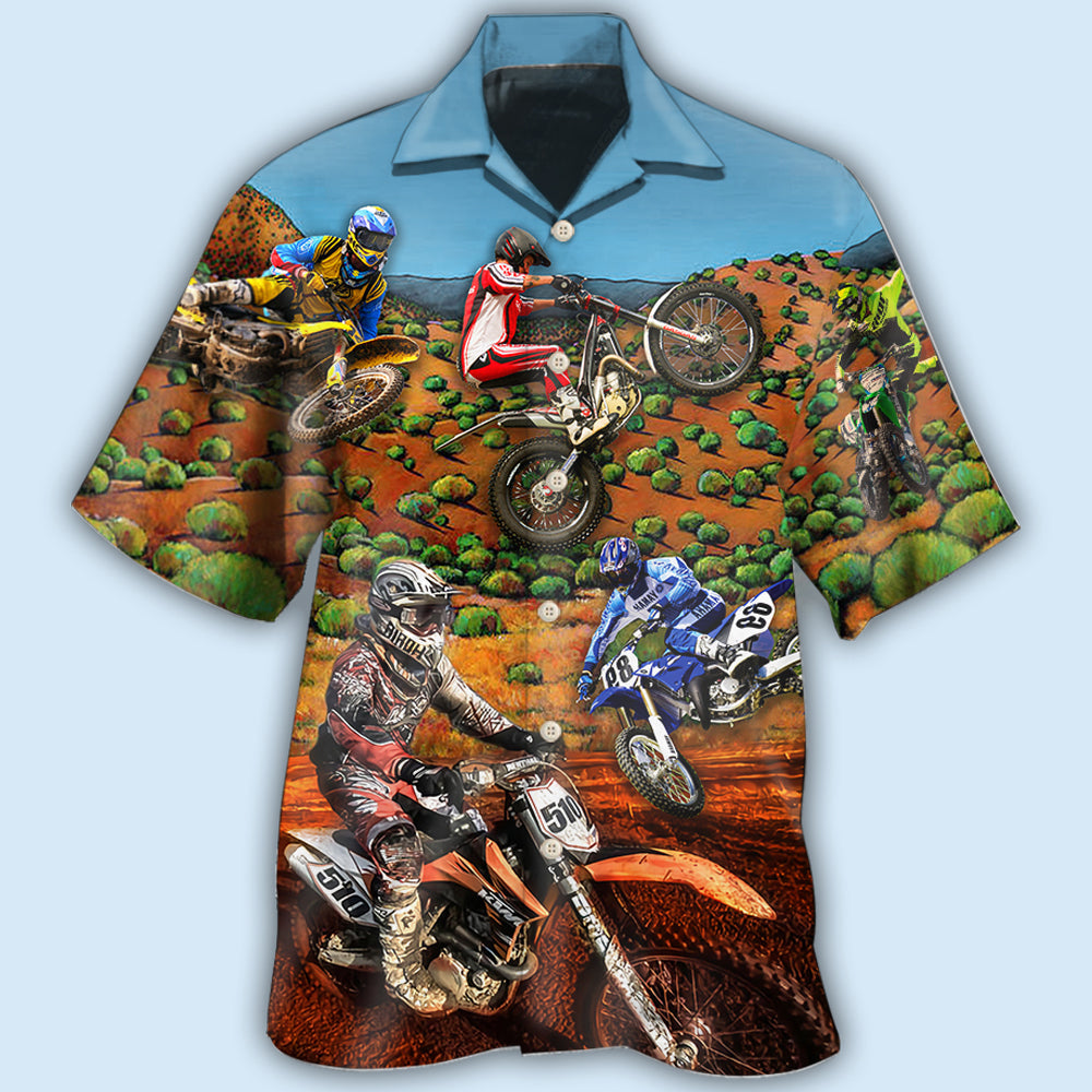 Bike Dirt Bike Cool Style - Hawaiian shirt - Reefox
