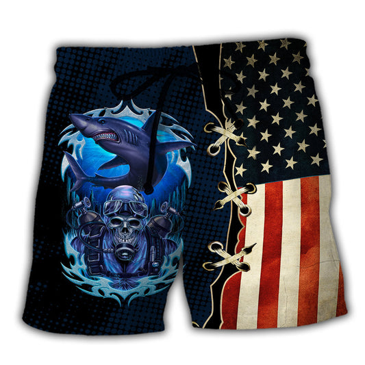 Beach Short / Adults / S Diving Independence Day - Beach Short Reefox - Owls Matrix LTD
