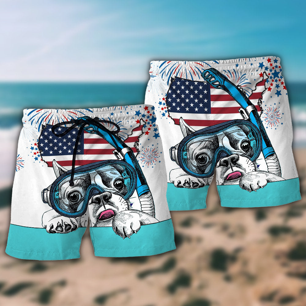 Diving Independence Day America - Beach Short Reefox - Owls Matrix LTD