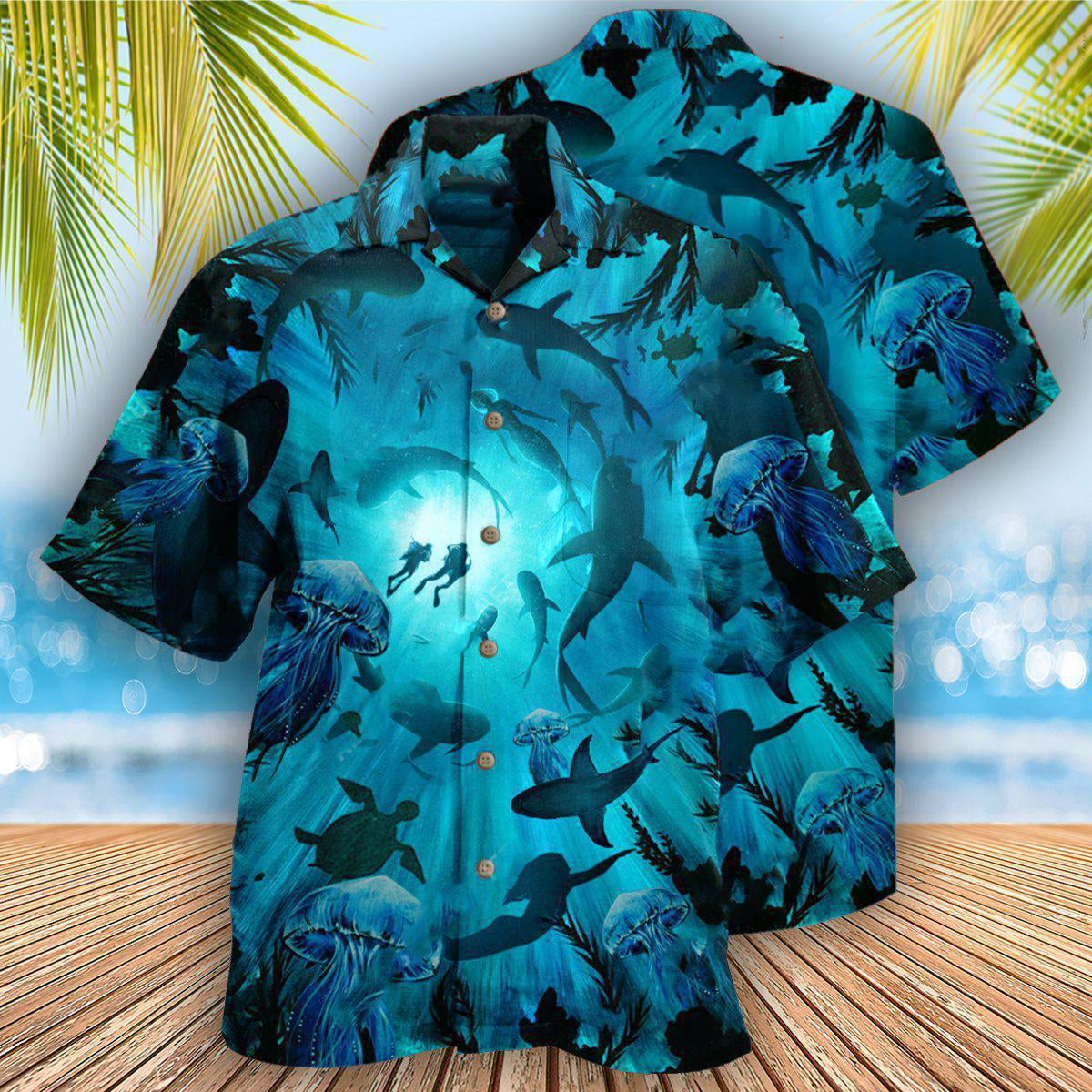 Diving Ocean Marine Biology Into The Sea - Hawaiian Shirt - Reefox