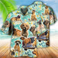 Dog Love Dog Floral - Hawaiian Shirt - Reefox