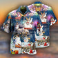 Dogs Snowdog Merry Christmas Night Funny - Hawaiian Shirt - Reefox