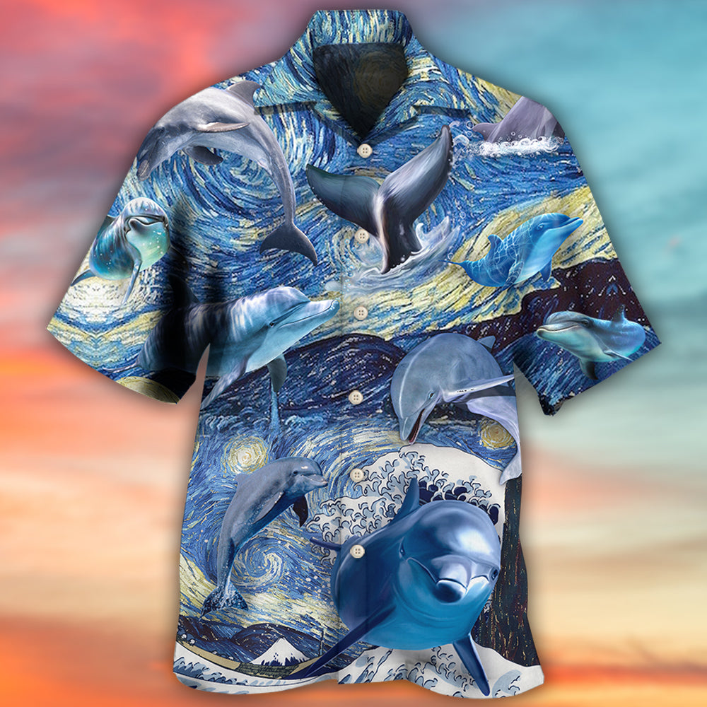 Dolphin Love His Friend - Hawaiian Shirt - Reefox