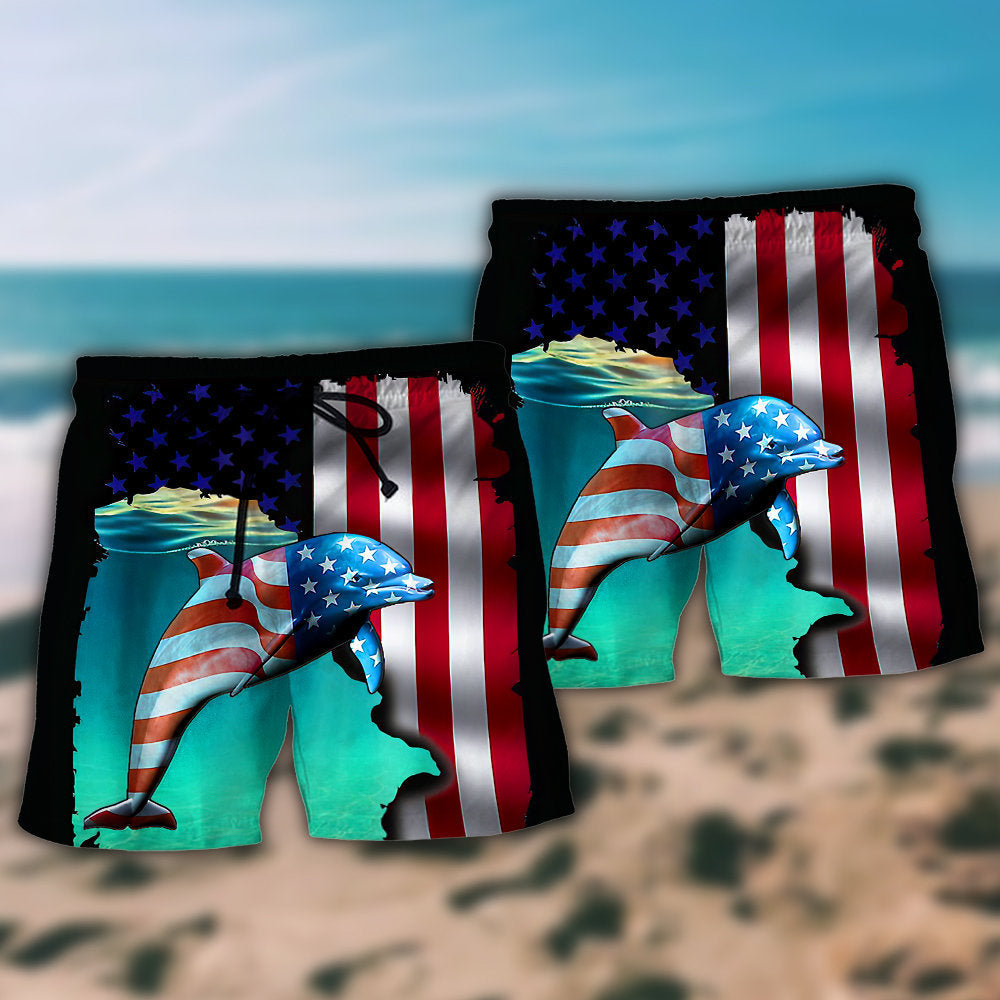 Dolphin Independence Day - Beach Short Reefox - Owls Matrix LTD