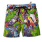 Beach Short / Adults / S Donkey Be Smart Be Badass Animals - Beach Short Reefox - Owls Matrix LTD