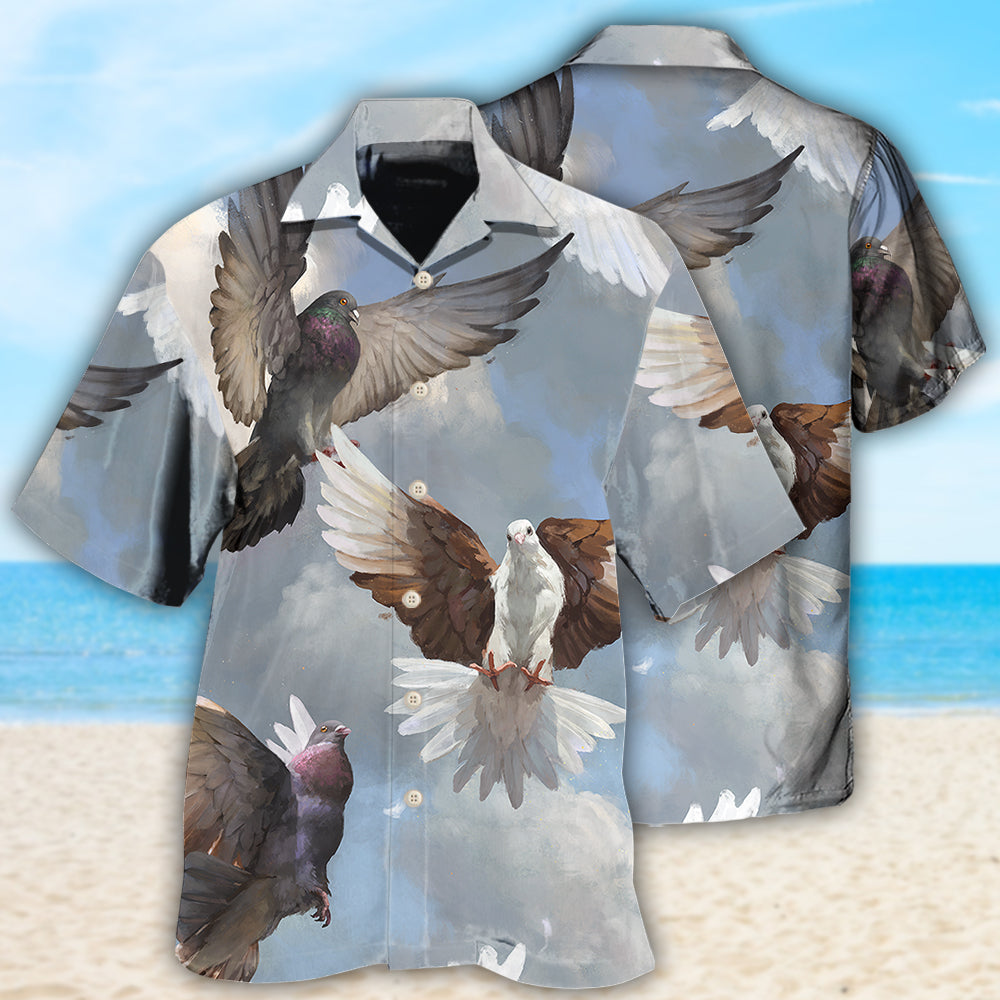 Dove Beautiful Dove Fly To Sky - Hawaiian Shirt - Reefox