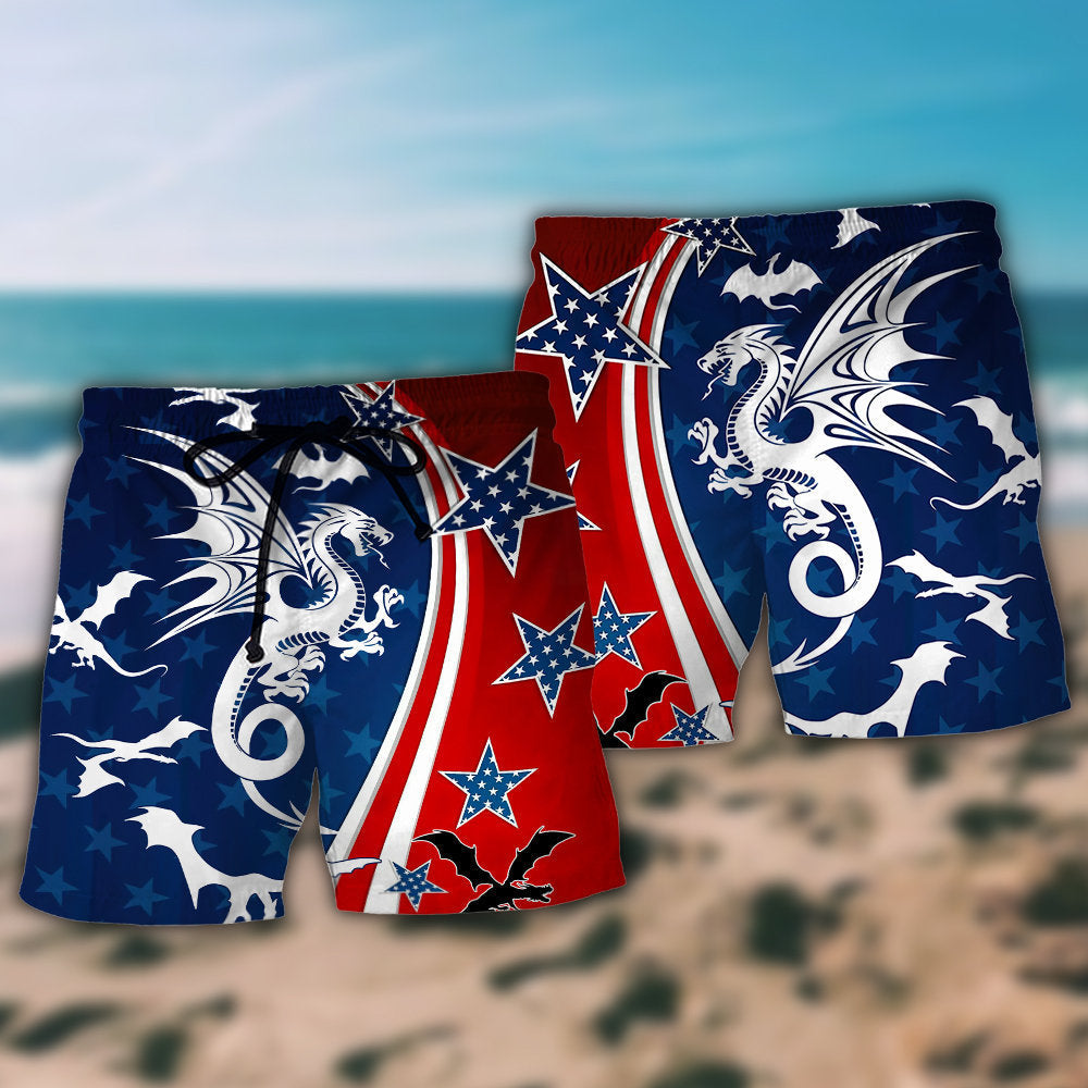Dragon Independence Day America - Beach Short Reefox - Owls Matrix LTD