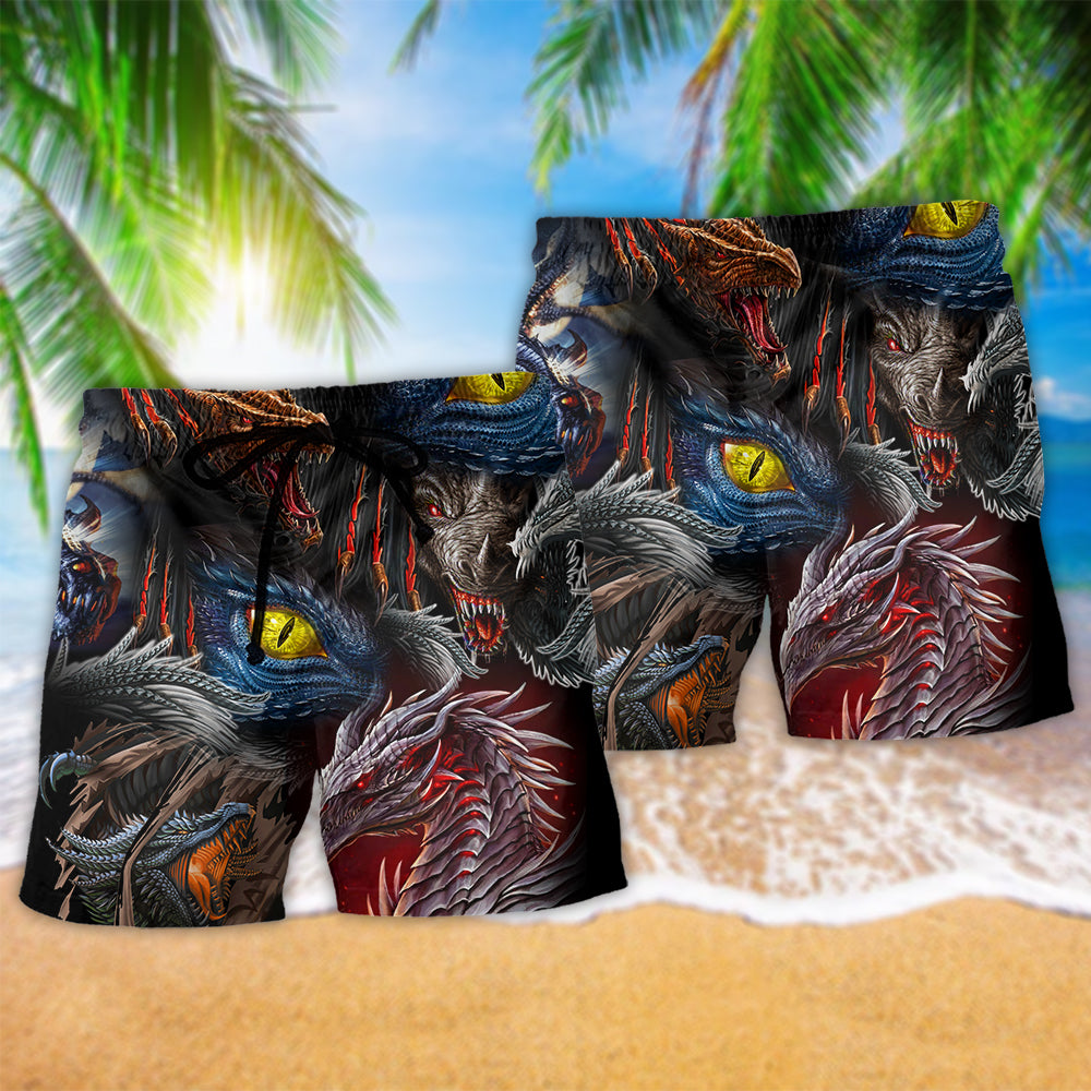 Dragon Love Beautiful Life - Beach Short Reefox - Owls Matrix LTD