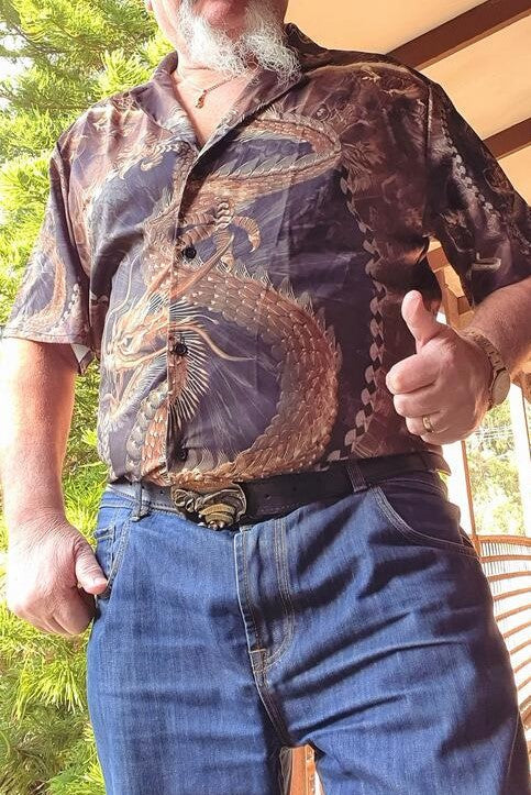 Dragon Vintage Love Life - Hawaiian Shirt - Reefox