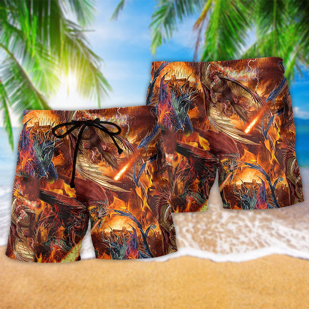 Dragon Love Strong Life - Beach Short Reefox - Owls Matrix LTD