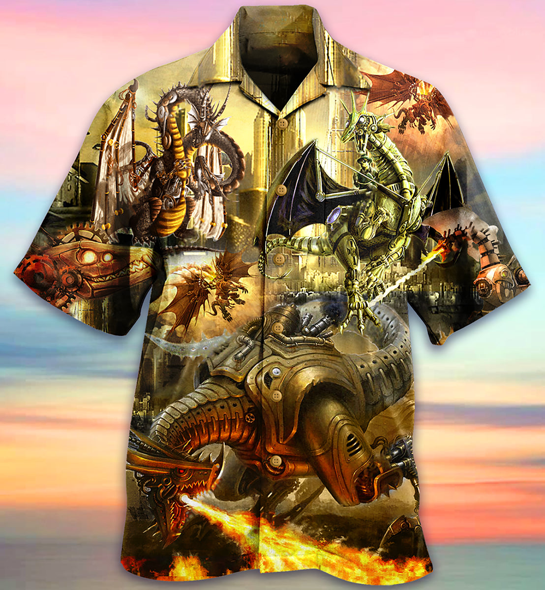 Dragon Metal Love Life Amazing - Hawaiian Shirt - Reefox