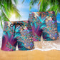 Dragonfly Loves Summer Vibes Luxury - Beach Short Reefox - Owls Matrix LTD