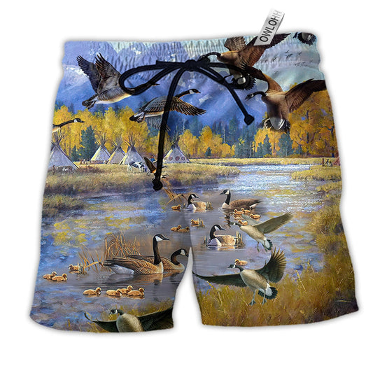 Beach Short / Adults / S Duck Fly Wild Life - Beach Short Reefox - Owls Matrix LTD