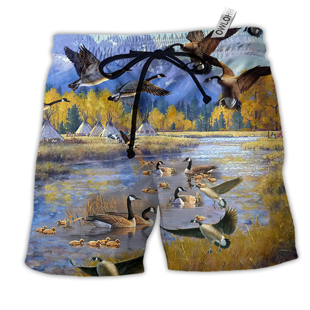 Beach Short / Adults / S Duck Fly Wild Life - Beach Short Reefox - Owls Matrix LTD