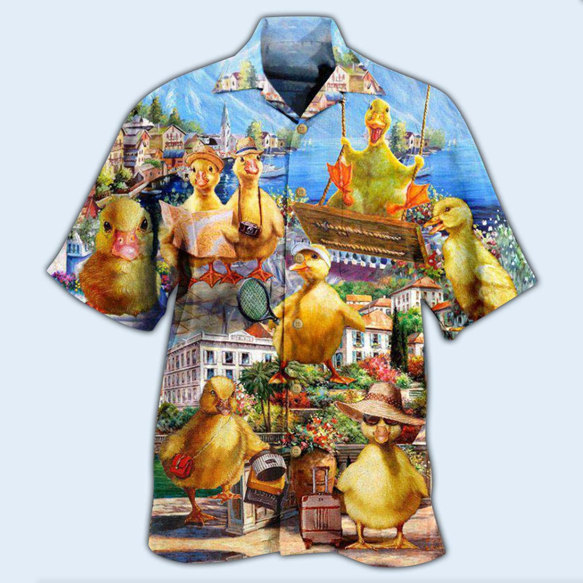 Duck In An Amazing Adventure - Hawaiian Shirt - Reefox