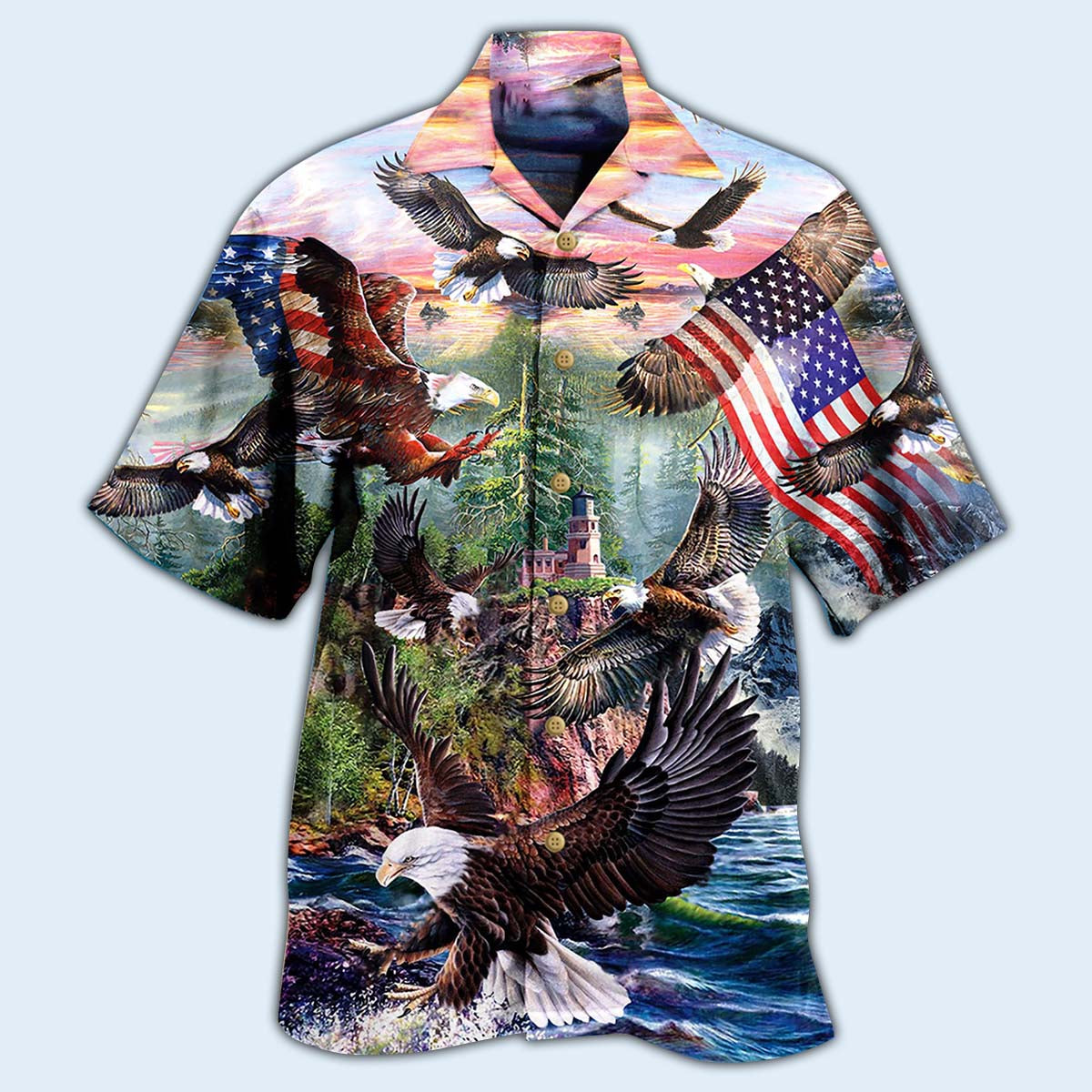 America Eagle Spirit Of America - Hawaiian Shirt - Reefox