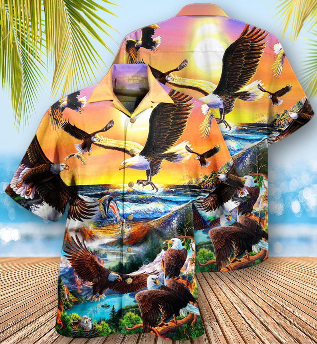 Eagle Spirit Of America Lovely Life - Hawaiian Shirt - Reefox