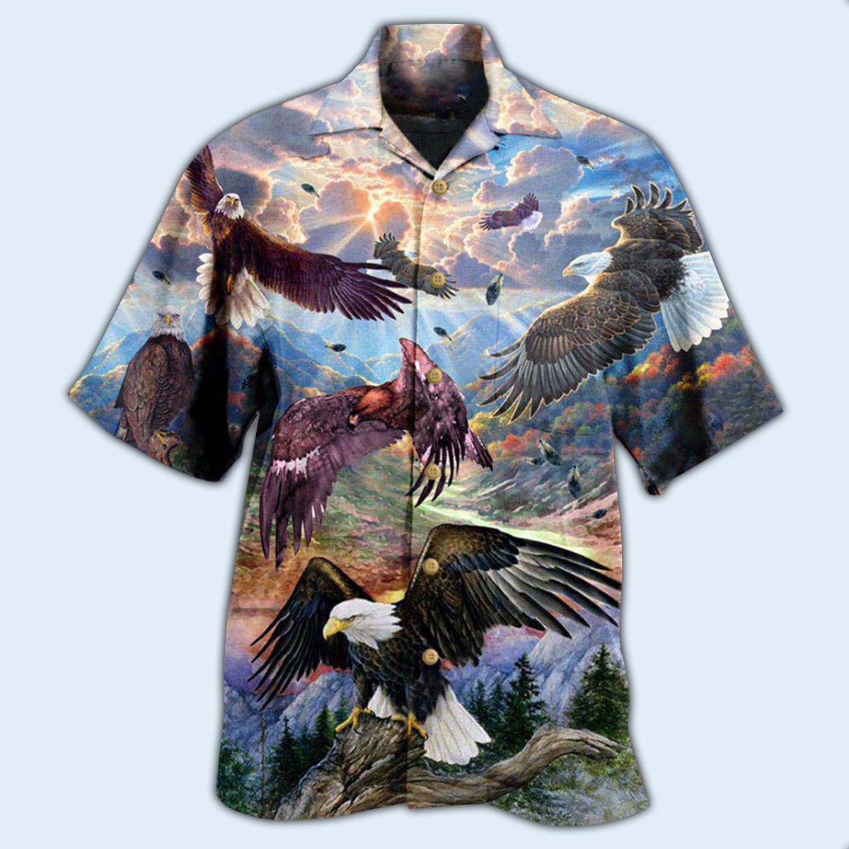 Eagle Spread Wings To The Sky - Hawaiian Shirt - Reefox
