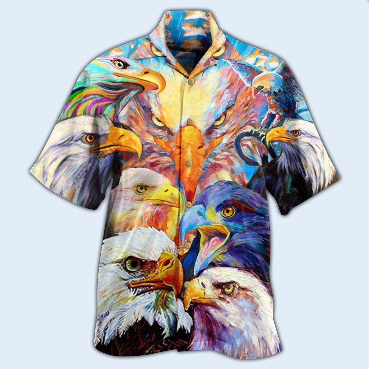 Eagle Colorful Eagles - Hawaiian Shirt - Reefox