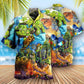 Earth With Environmental Protection - Hawaiian Shirt - Reefox