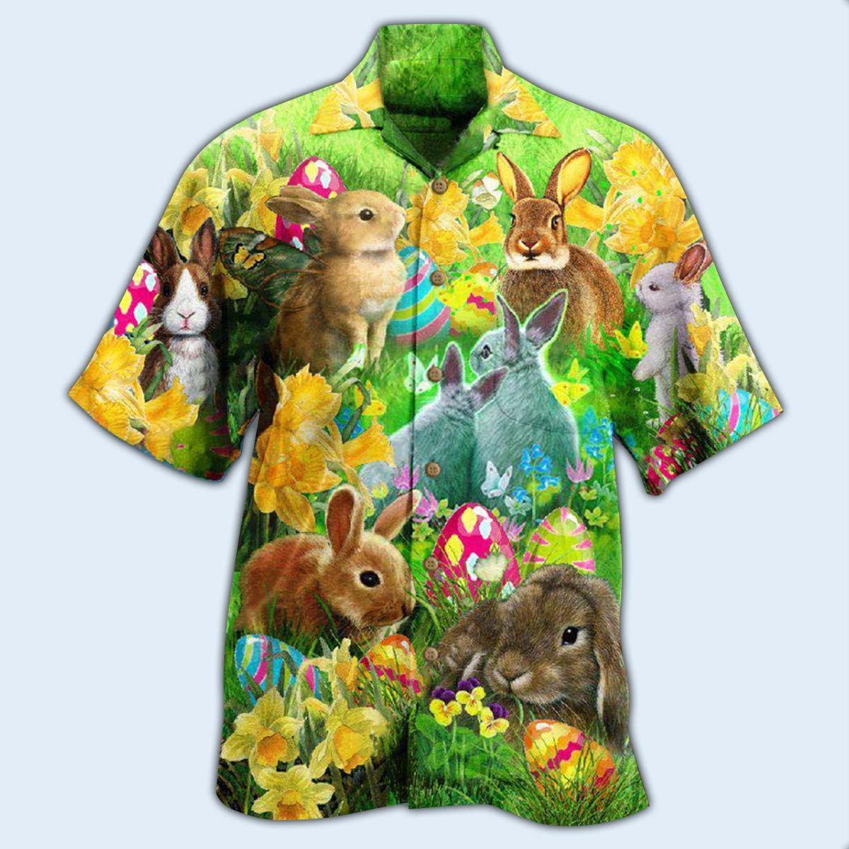Easter Bunnie Easter Happy Bunnie - Hawaiian Shirt - Reefox