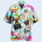 Easter Happy Lovely Dog With Eggs - Hawaiian Shirt - Reefox