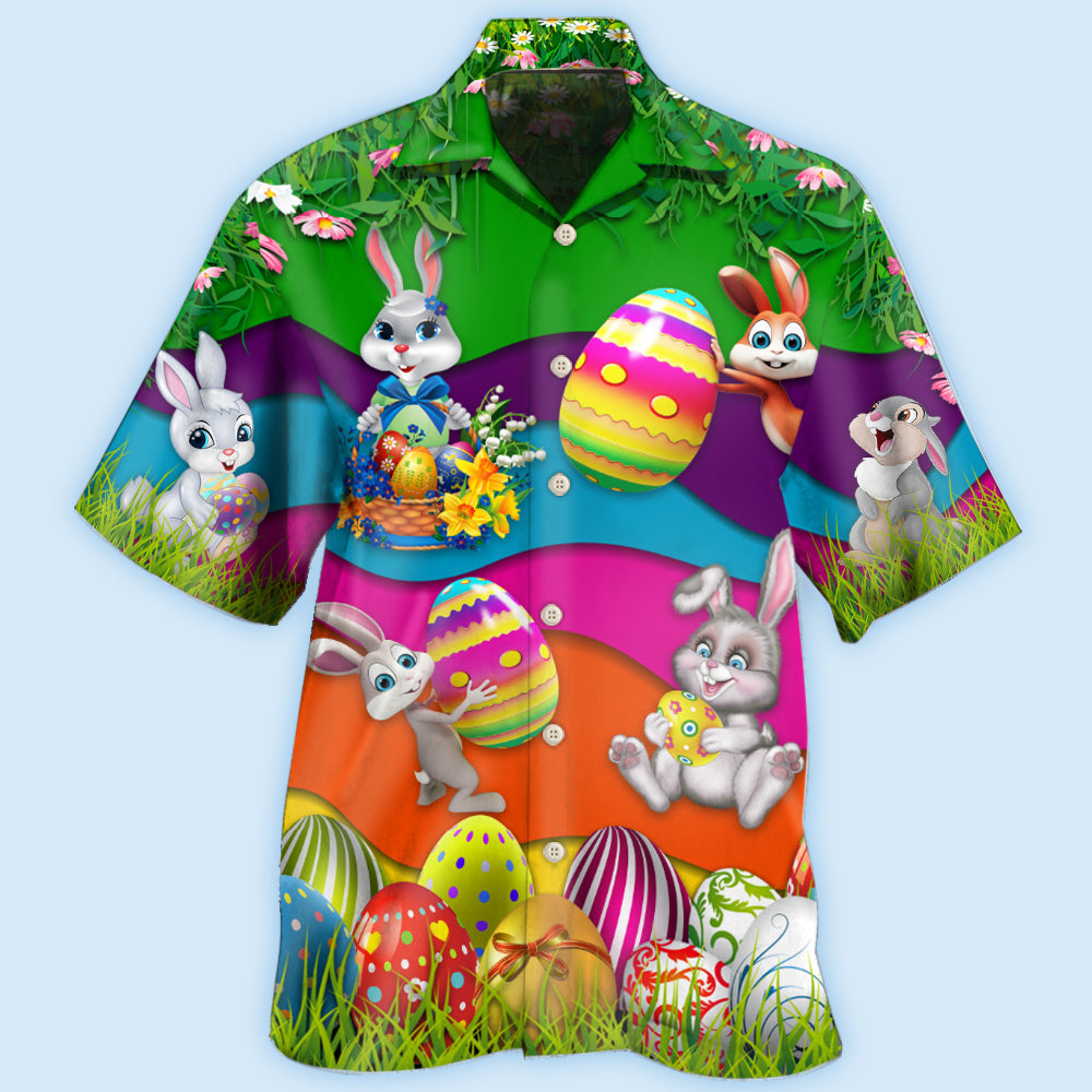 Easter Rabbit Lovely Rabbit Easter'S Day - Hawaiian shirt - Reefox