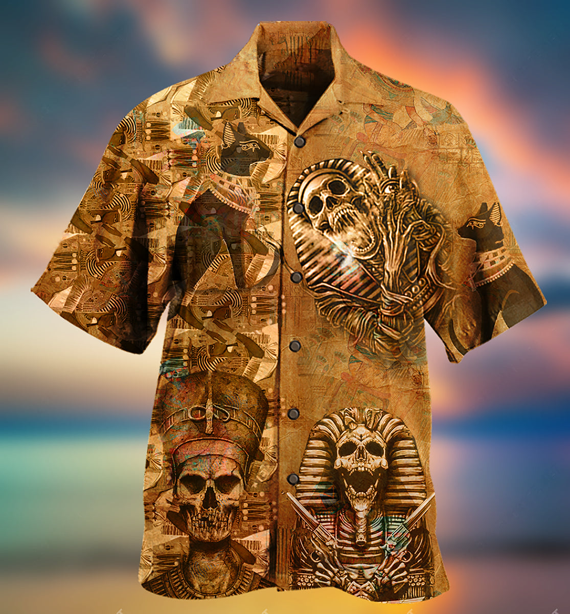 Egypt Skull - Hawaiian Shirt - Reefox