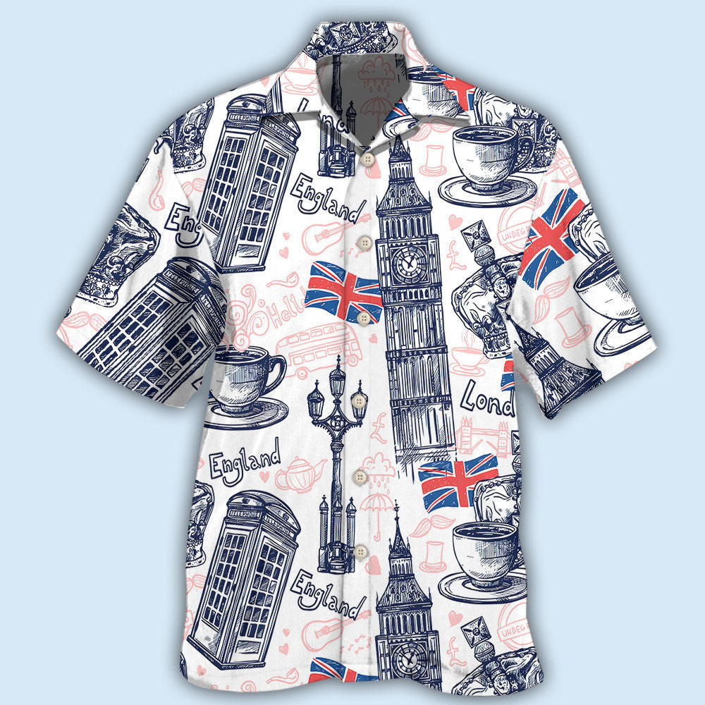 England Romantic Love It - Hawaiian Shirt - Reefox