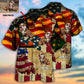 English Bulldog America Sunset Custom Photo - Hawaiian Shirt - Reefox