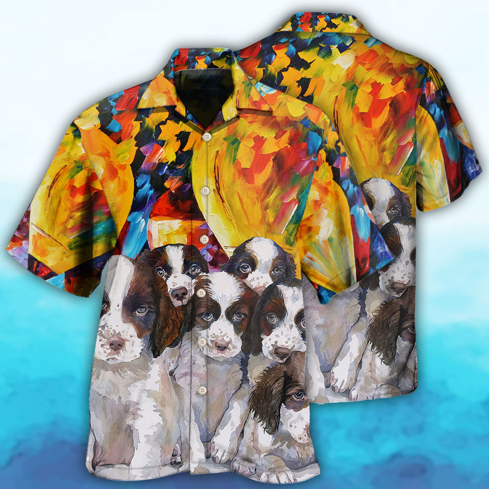 English Springer Spaniel Dog Art Dog Lovely - Hawaiian Shirt - Reefox
