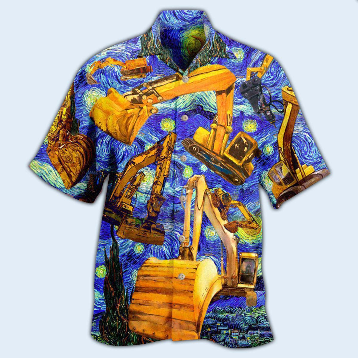 Excavator See You Later Art - Hawaiian Shirt - Reefox