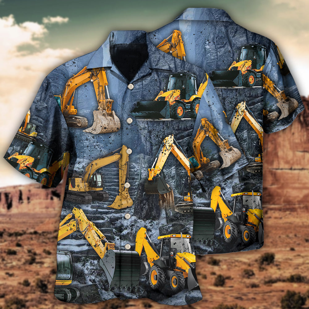 Excavator Strong Power - Hawaiian Shirt - Reefox