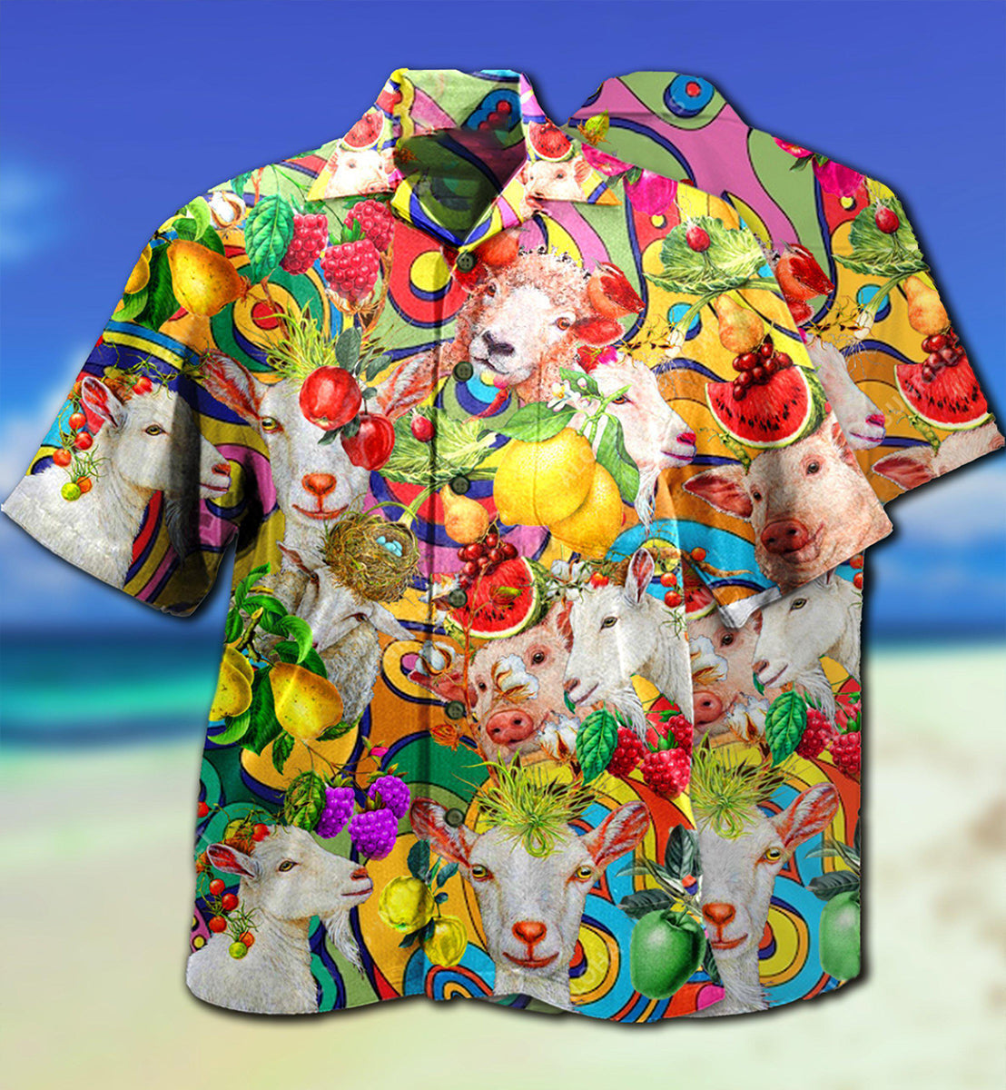 Farm Animals Awesome Family - Hawaiian Shirt - Reefox