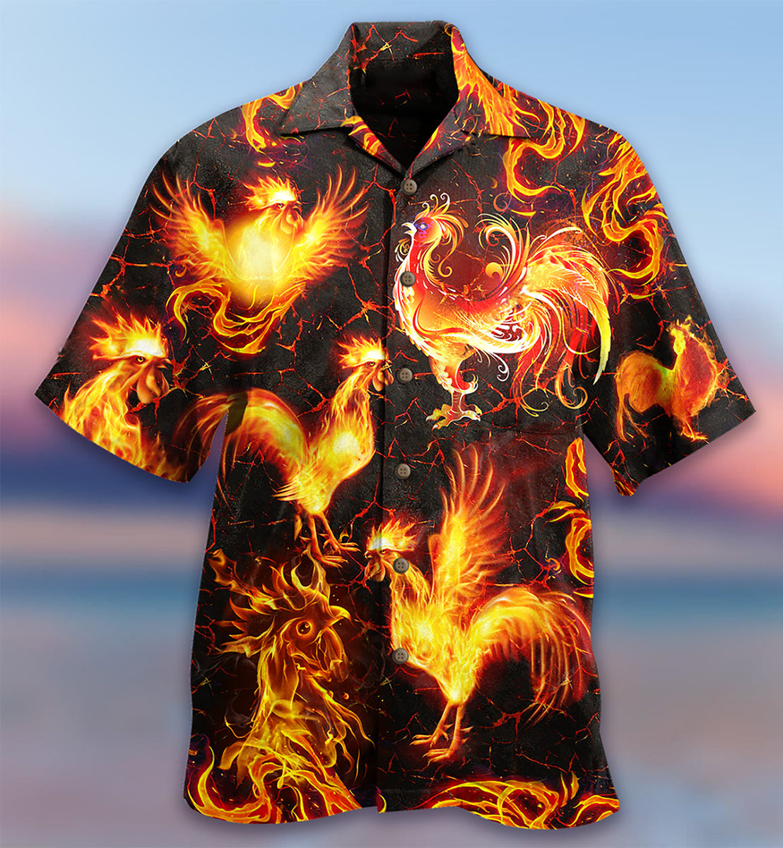 Chicken Fire Love It - Hawaiian Shirt - Reefox
