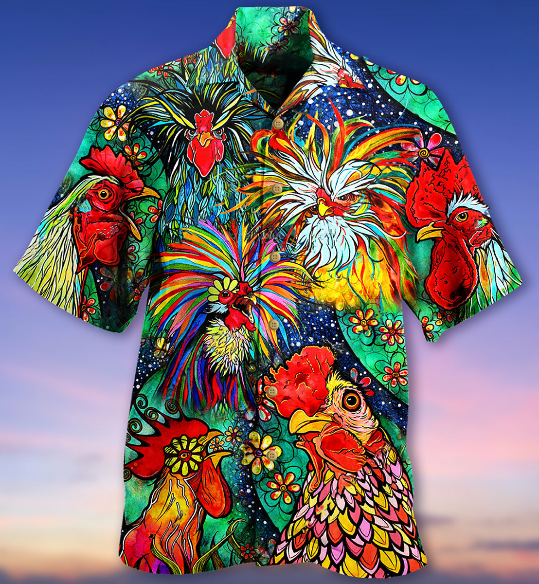 Chicken Love Color Amazing - Hawaiian Shirt - Reefox