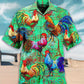 Chicken Love Green Farm Lover - Hawaiian Shirt - Reefox