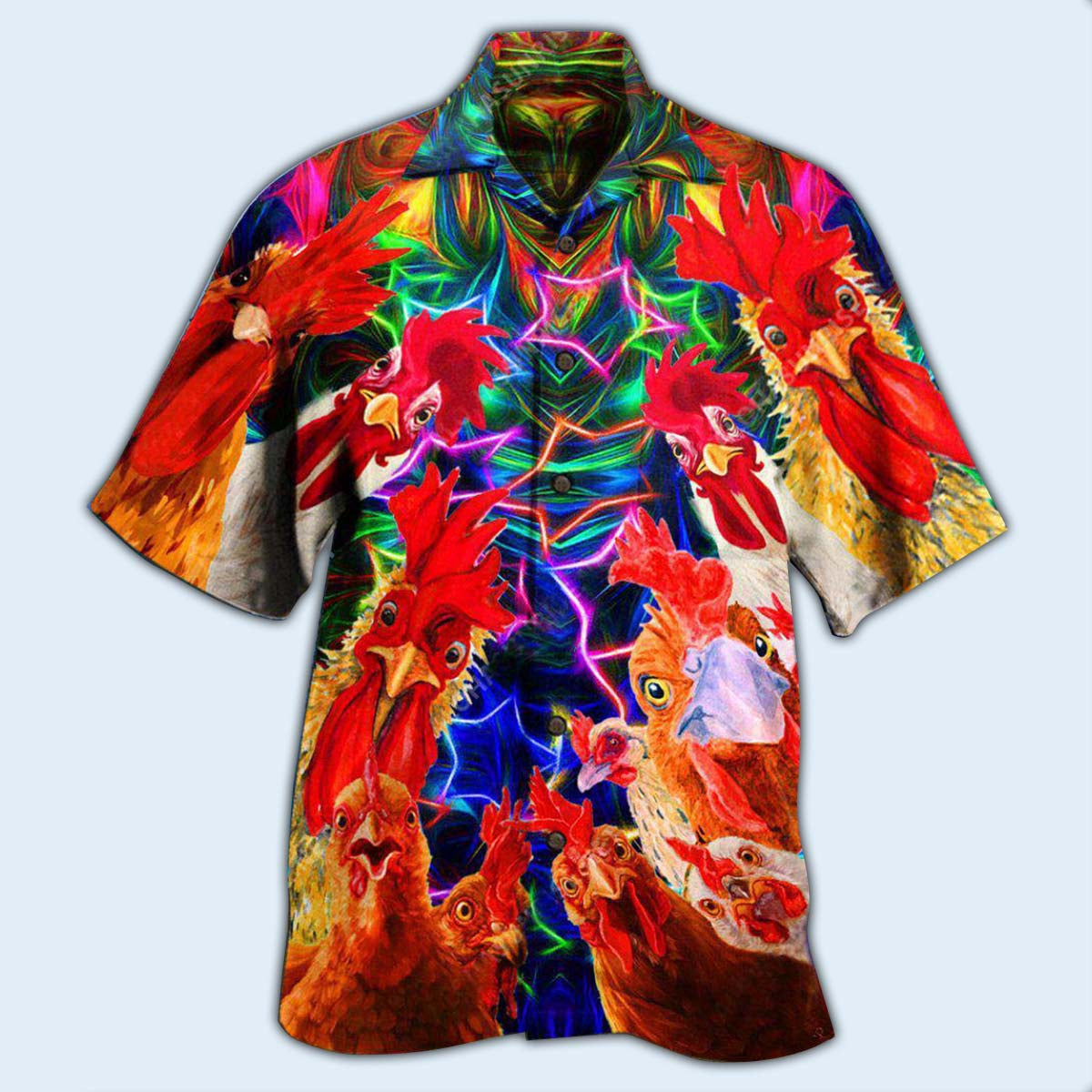 Chicken Amazing Oh Cluck No Farmer - Hawaiian Shirt - Reefox
