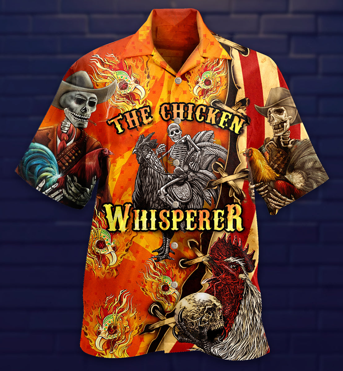 Chicken Fire The Chicken Whisperer - Hawaiian Shirt - Reefox