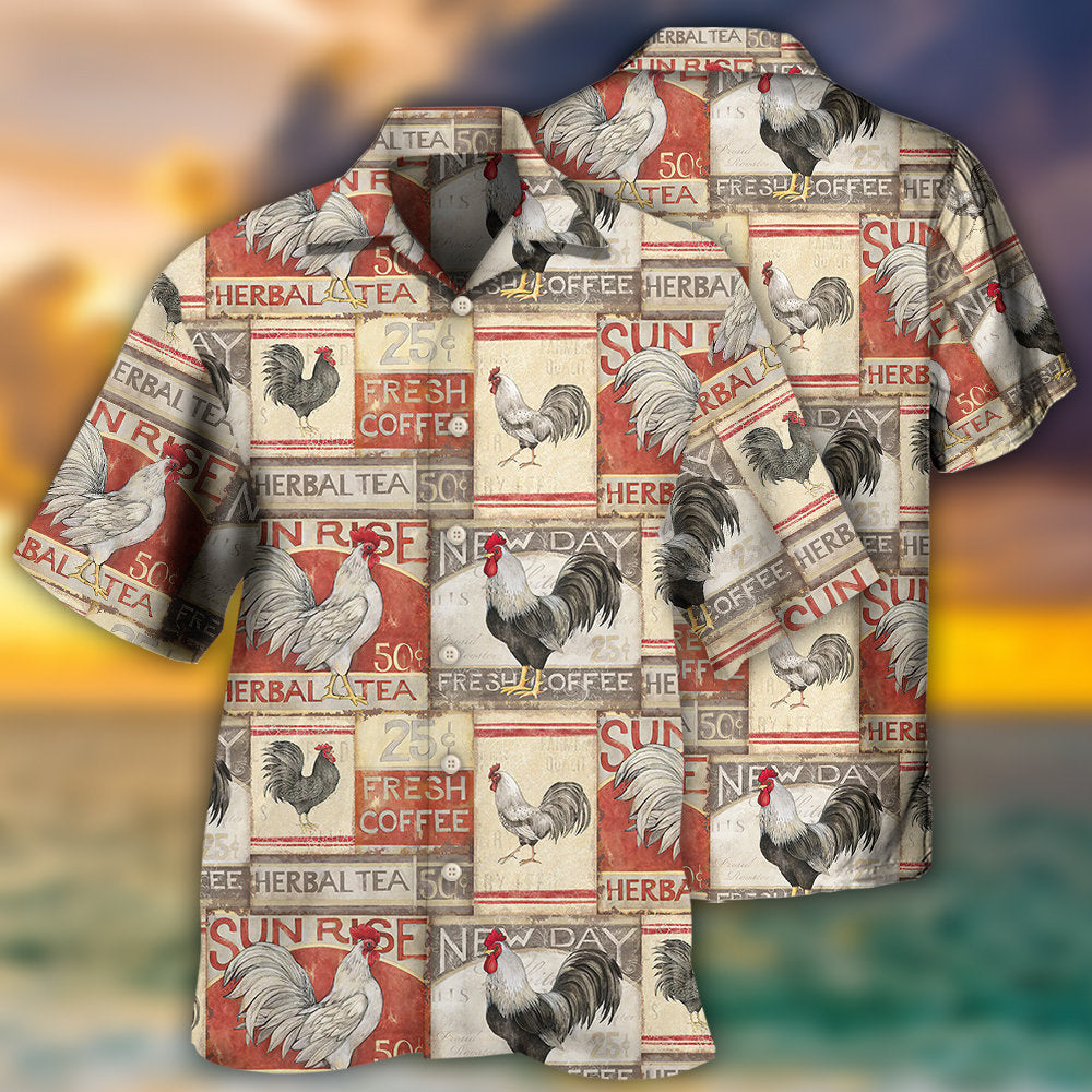 Chicken Farmhouse Patch - Hawaiian Shirt - Reefox